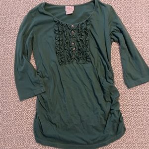 Maternity ruffle top